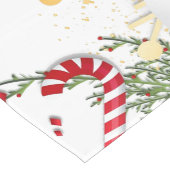 Dubbelzijdige Merry Christmas Table Runner Korte Tafelloper (Hoek)