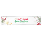 Dubbelzijdige Merry Christmas Table Runner Korte Tafelloper (Horizontaal)