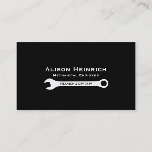 Dubbelzijdige moersleutel 2 | Monteur (elite2) Visitekaartje (Voorkant)