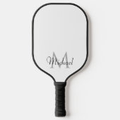Dubbelzijdige monogrammen met elegante ontwerpSjab Pickleball Paddle (Voorkant)