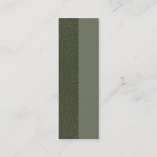 Dubbelzijdige Moss Green Loyalty Kaarten – Aanpass (Voorkant)