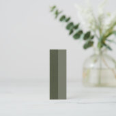 Dubbelzijdige Moss Green Loyalty Kaarten – Aanpass (Staand voorkant)