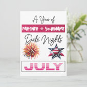  dubbelzijdige notitiekaart voor juli (Staand voorkant)