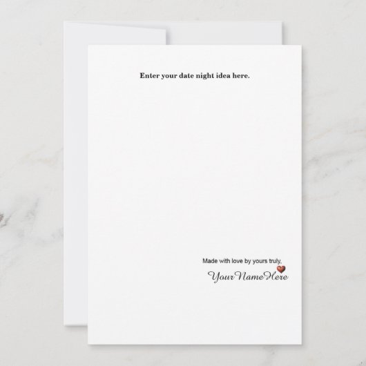 dubbelzijdige notitiekaart voor november (Achterkant)