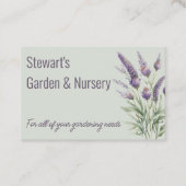 Dubbelzijdige Paarse lavender met QR-code Visitekaartje (Voorkant)