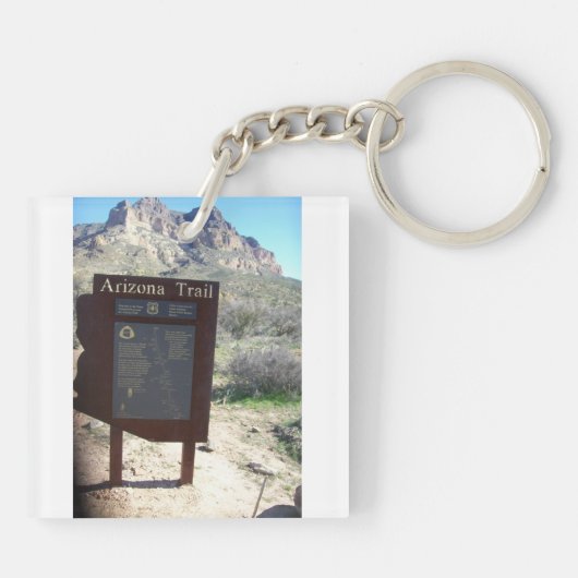 Dubbelzijdige Picket Post-berg Sleutelhanger (Achterkant)