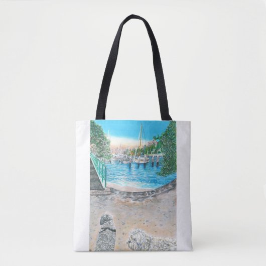 Dubbelzijdige Print Secret Beach Canvas tas (Voorkant)