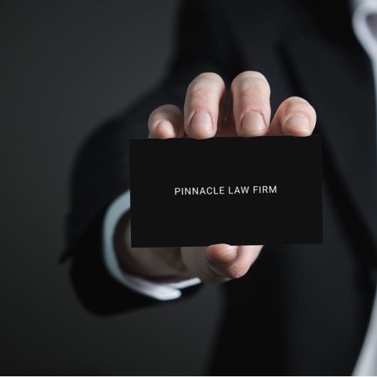 Dubbelzijdige professionele minimalistische zwarte visitekaartje