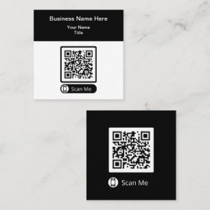 Dubbelzijdige QR-code promotionele visitekaarten Vierkante Visitekaartje