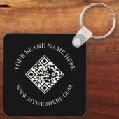 Dubbelzijdige QR-code sleutelhangers met aangepast (Achterkant)