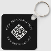 Dubbelzijdige QR-code sleutelhangers met aangepast (Achterkant)