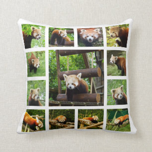 Dubbelzijdige Red Panda Photo Template Cushion Kussen