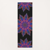 Dubbelzijdige roze & Blauwgroen Lotus Mandala Yogamat (Voorkant)
