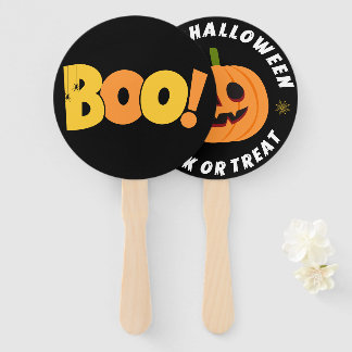 Dubbelzijdige Schattige Geest Gelukkig Halloween Handwaaier