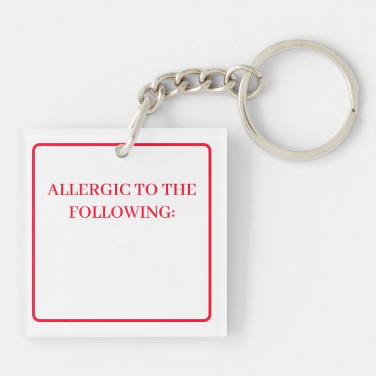 Dubbelzijdige sleutelhanger - ik heb last van alle (Achterkant)