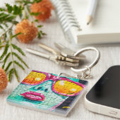 Dubbelzijdige sleutelhanger - Lippenstift Urban St (Voorkant Rechts)