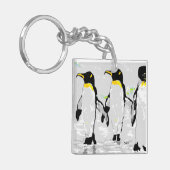 Dubbelzijdige sleutelhanger Penquins (Voorkant Links)