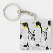 Dubbelzijdige sleutelhanger Penquins (Voorkant)