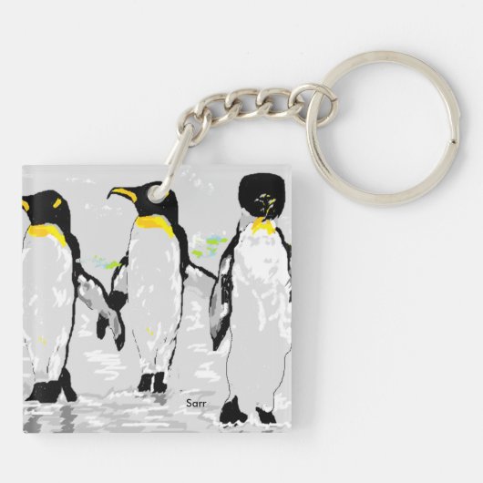 Dubbelzijdige sleutelhanger Penquins (Achterkant)