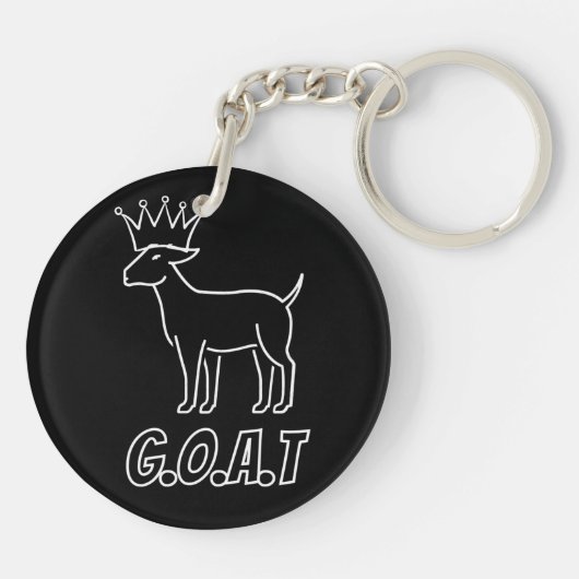 Dubbelzijdige Sleutelhanger van mini-geit (Achterkant)