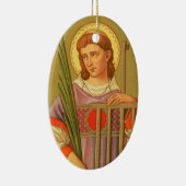 Dubbelzijdige St. Lawrence of Rome (PM 04) Keramisch Ornament (Rechts)
