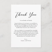 Dubbelzijdige trouwkaart met foto save the date (Achterkant)