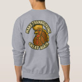 Dubbelzijdige Trumpkin Pumpkin – Make America Agai Trui (Achterkant)