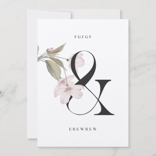 dubbelzijdige uitnodigingskaart kaart (Voorkant)