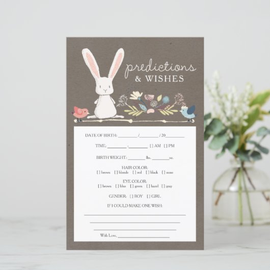 Dubbelzijdige voorspelling van een klein Bunny-Bab (Staand voorkant)