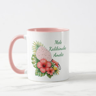 Dubbelzijdige Vrede Liefde Pickleball Mele Kalikim Mok