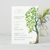 Dubbelzijdige waterverf boom Upsherin Upshernish (Staand voorkant)