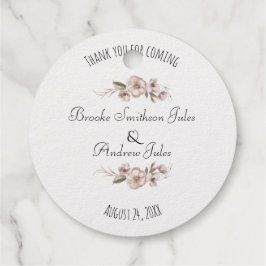 Dubbelzijdige Wildbloemen bruiloft dank u Bedankjes Labels