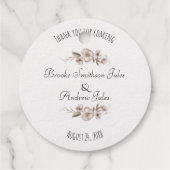 Dubbelzijdige Wildbloemen bruiloft dank u Bedankjes Labels (Achterkant)