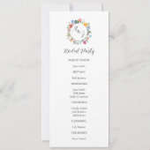 Dubbelzijdige Wildflower Wedding Ceremony Flat Kaa (Achterkant)