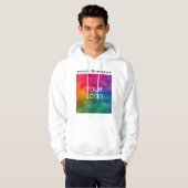 Dubbelzijdige zakelijke Logo van Mannen Hoodie (Voorkant volledig)