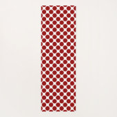 Dubbelzijdige zwart-wit rode Polka Dot Yogamat (Achterkant)