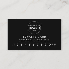 Dubbelzijdige zwarte professionele kaartlezer met  klantenkaartje