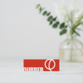 Dubber-oproepkaart Contactkaartje (Staand voorkant)