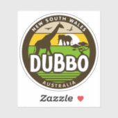 Dubbo, Nieuw-Zuid-Wales Australië Sticker (Vel)