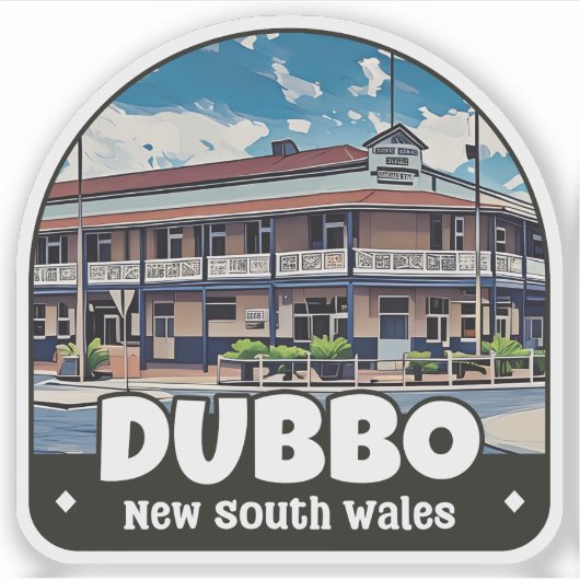 Dubbo, NSW Australië Sticker (Voorkant)