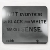 Dubh & Bán Mousepad Muismat (Voorkant)