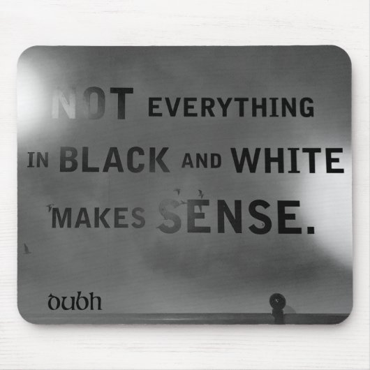 Dubh & Bán Mousepad Muismat (Voorkant)