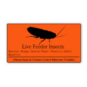 Dubia Roach Label (Voorkant)