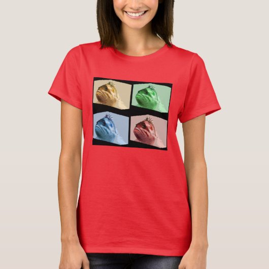 Dubieuze vis is dubbelzinnig t-shirt (Voorkant)