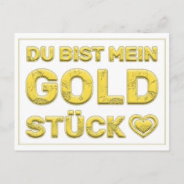 Dubist mein Goldstück! Briefkaart