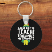 Duble2t I Just Like To Teach Teachings My Favorite Sleutelhanger (Voorkant)