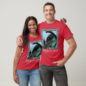 Dublin2029 bod met witte retro tekst t-shirt (Unisex)