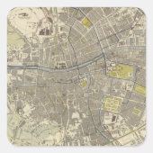 Dublin 2 vierkante sticker (Voorkant)