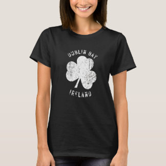 Dublin Bay Ierland Vintage Shamrock Vervallen Loo T-shirt