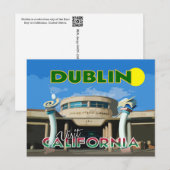 Dublin, bezoek Californië Briefkaart (Voorkant / Achterkant)